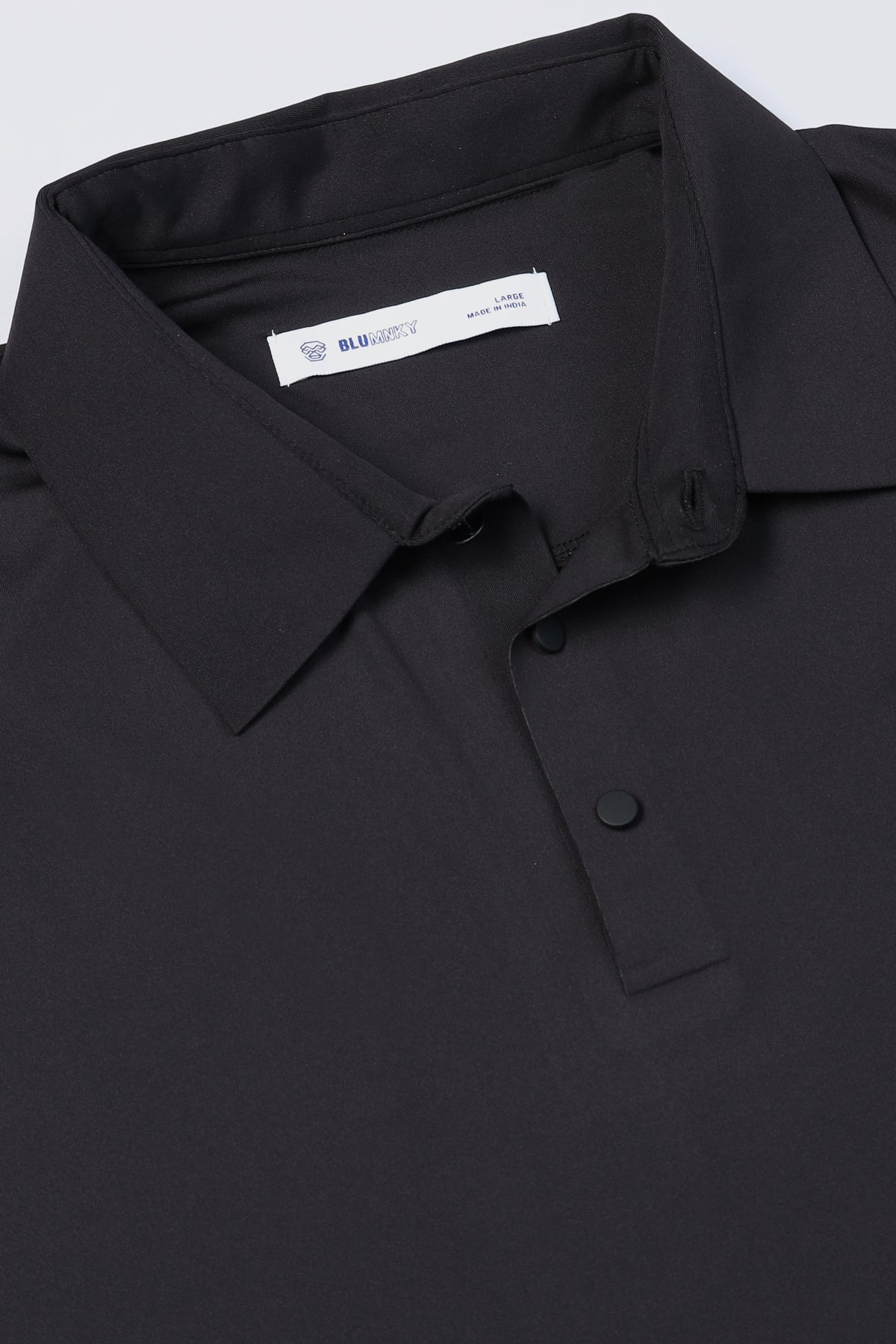 Black Polo T-Shirt - Slim Fit