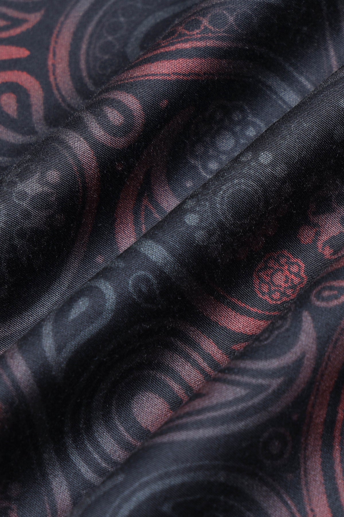 Brown Printed Shirt - Slim Fit Party Wear