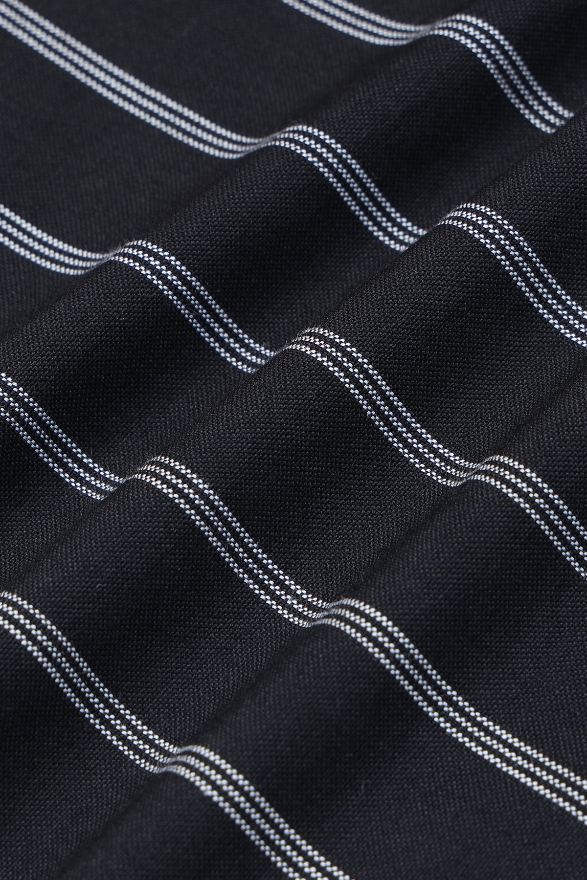 Black White Striped Shirt - Slim Fit