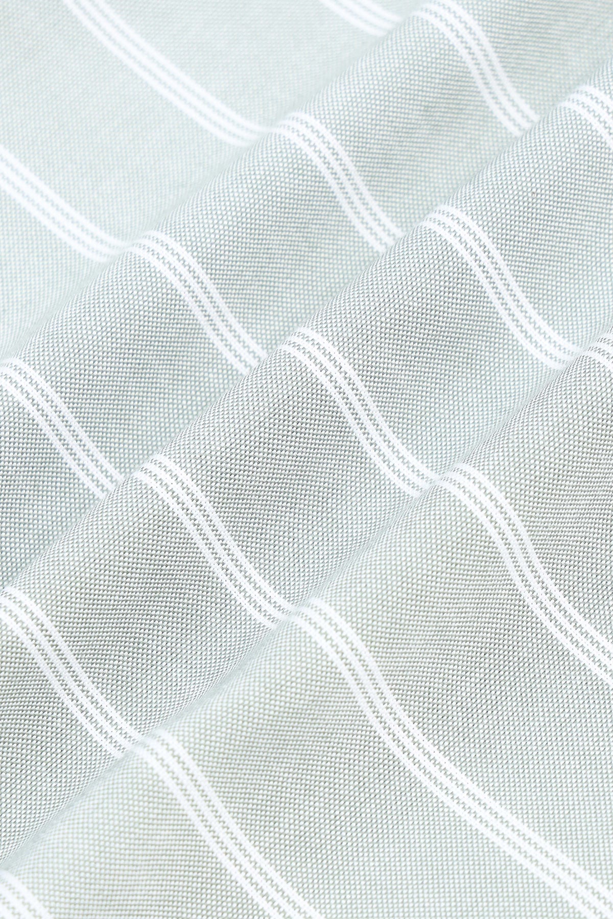 Green Striped Shirt - Slim Fit