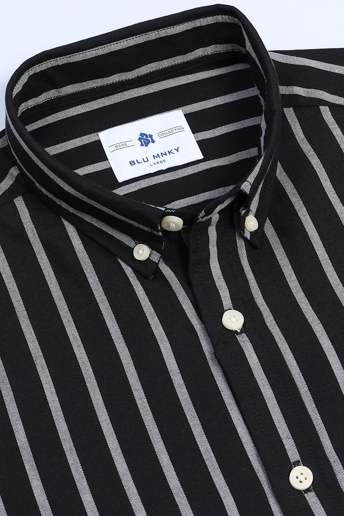 Black Striped Shirt - Slim Fit