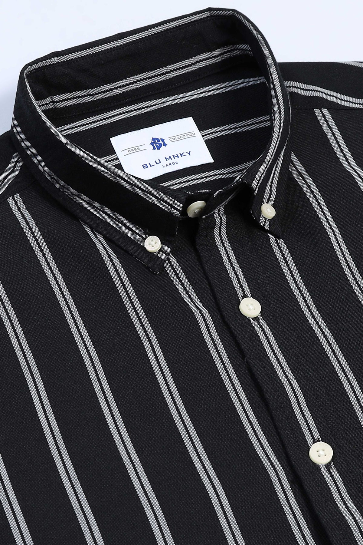 Black Pinstripe Shirt - Slim Fit