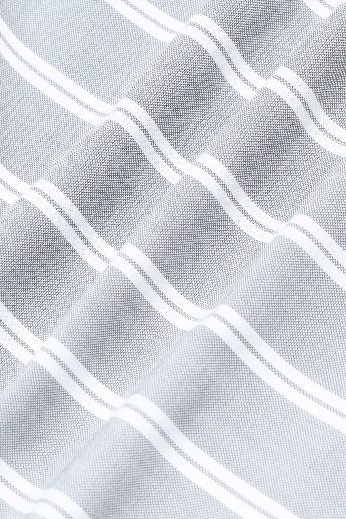 Grey Striped Shirt - Slim Fit