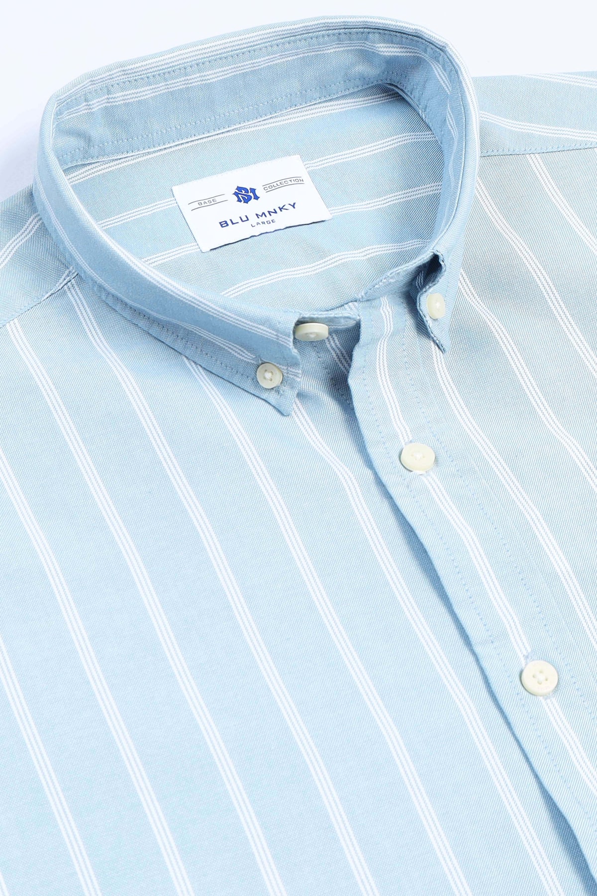 Light Blue Striped Shirt - Slim Fit