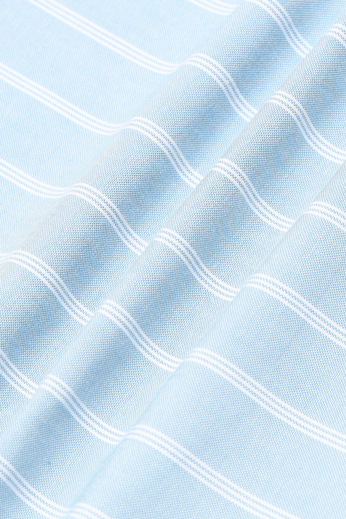 Light Blue Striped Shirt - Slim Fit