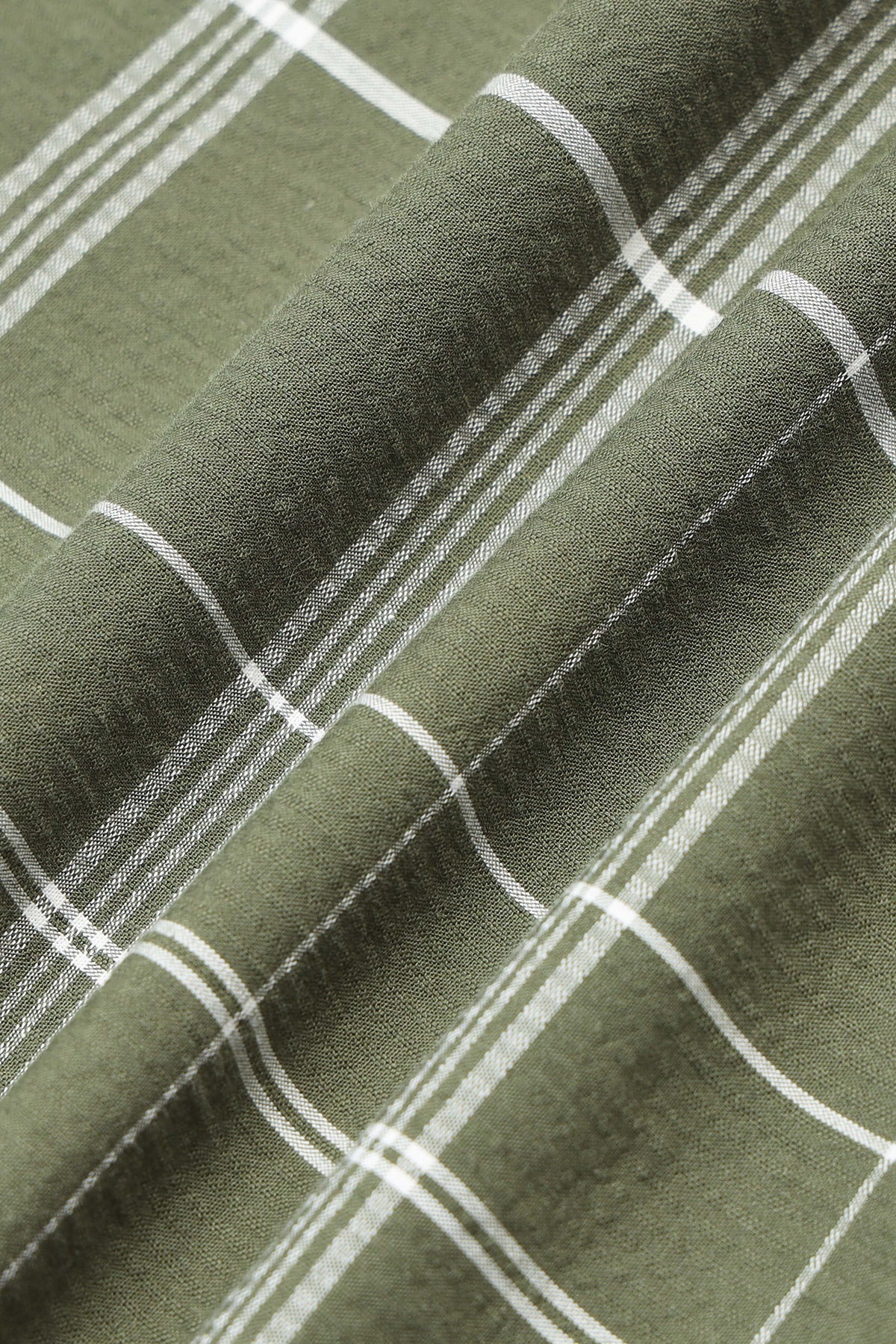 Dark Green Checked Shirt - Slim Fit