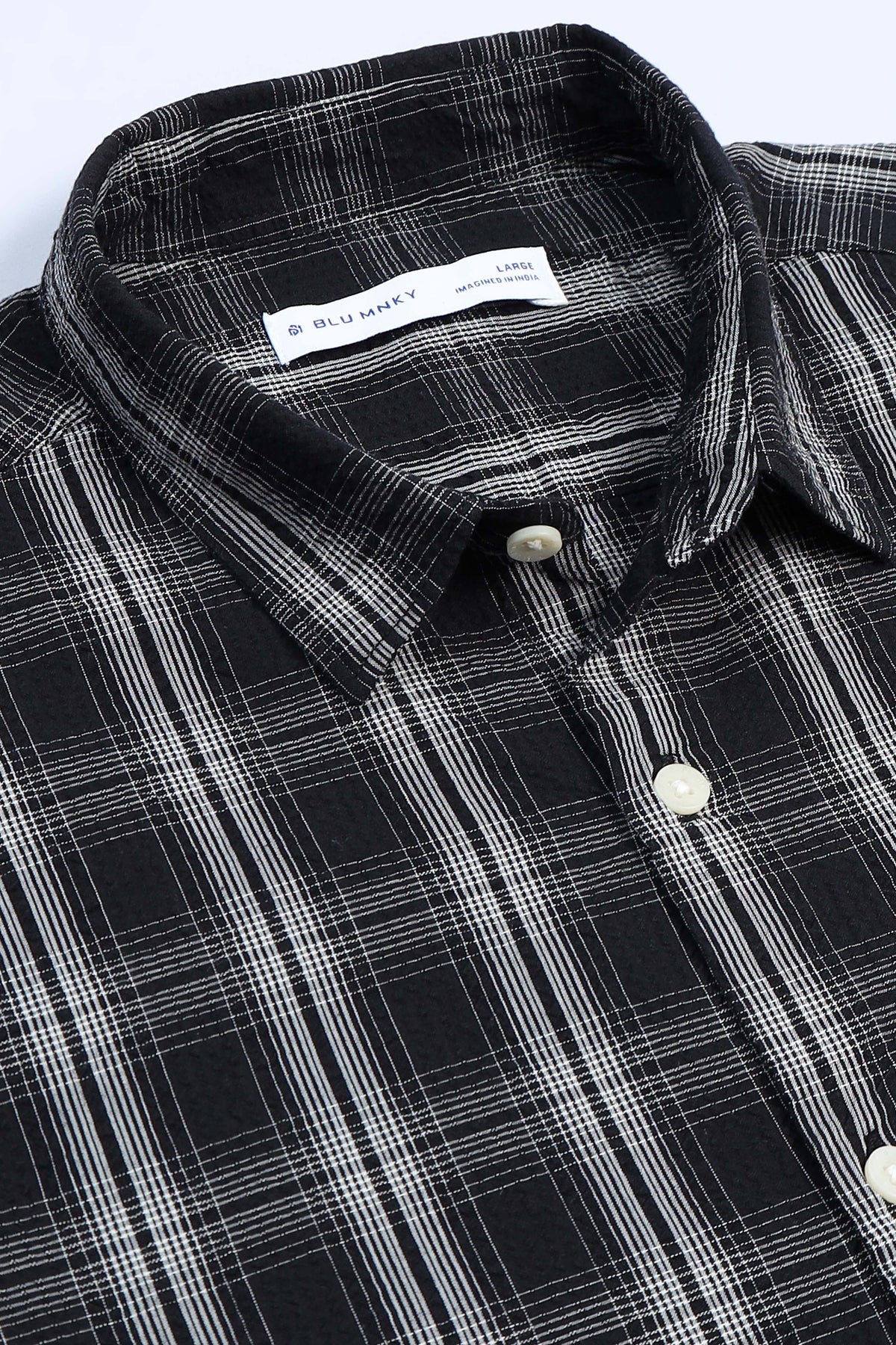 Black Checked Shirt - Slim Fit