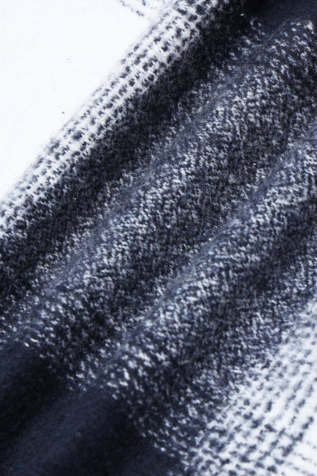 Brushing Checks Flannel Shirt Navy