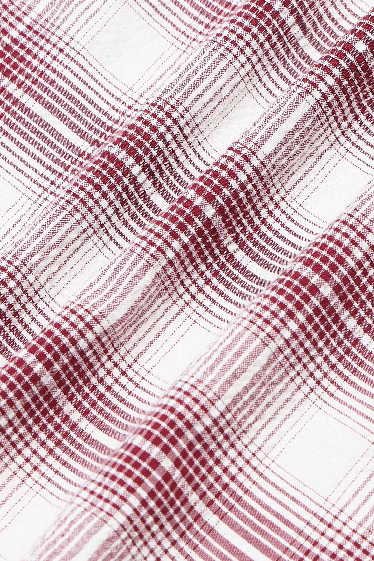 Maroon Checked Shirt - Slim Fit