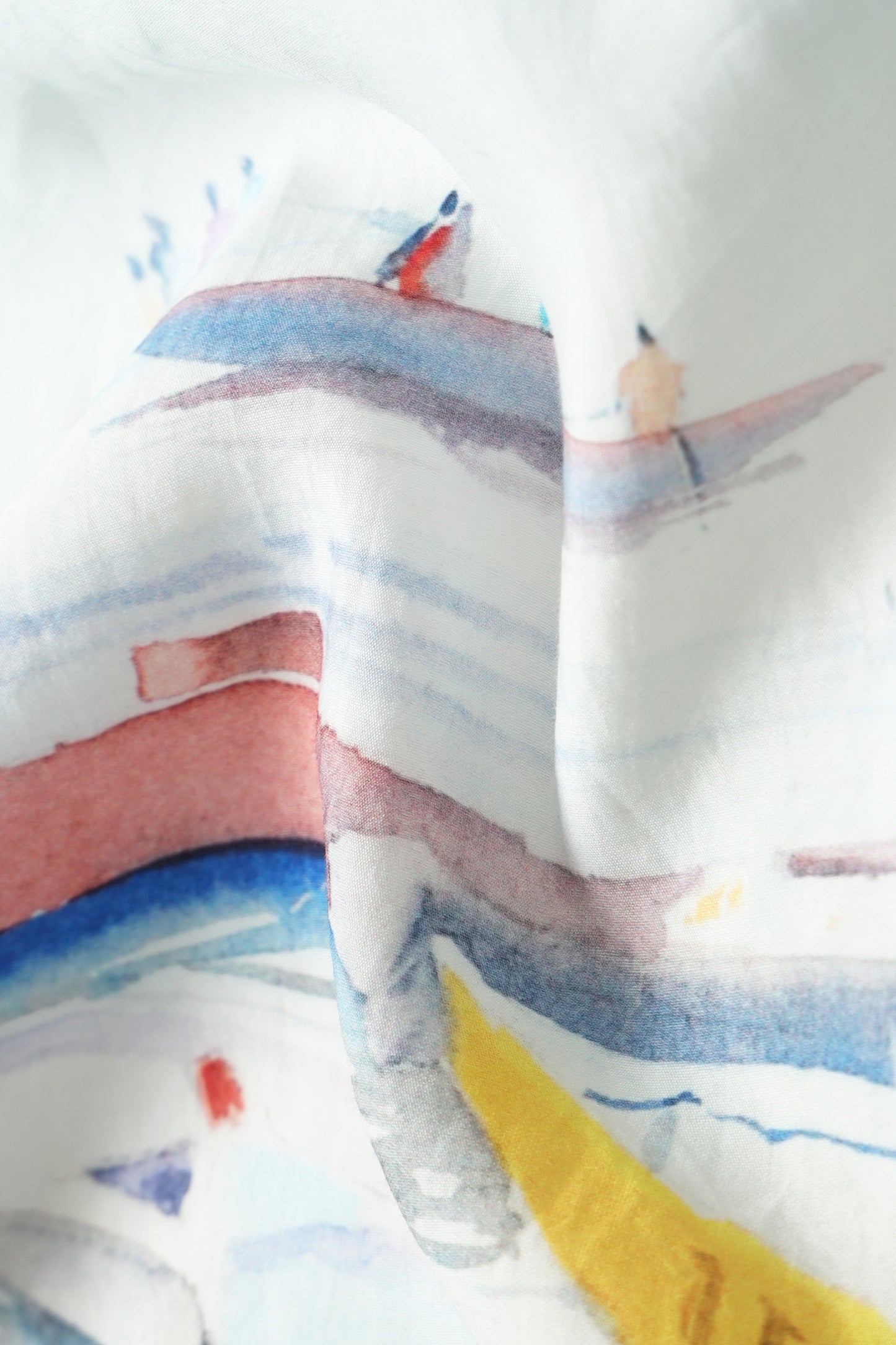 "Gearing Up For The Day" Oversized Print Shirt