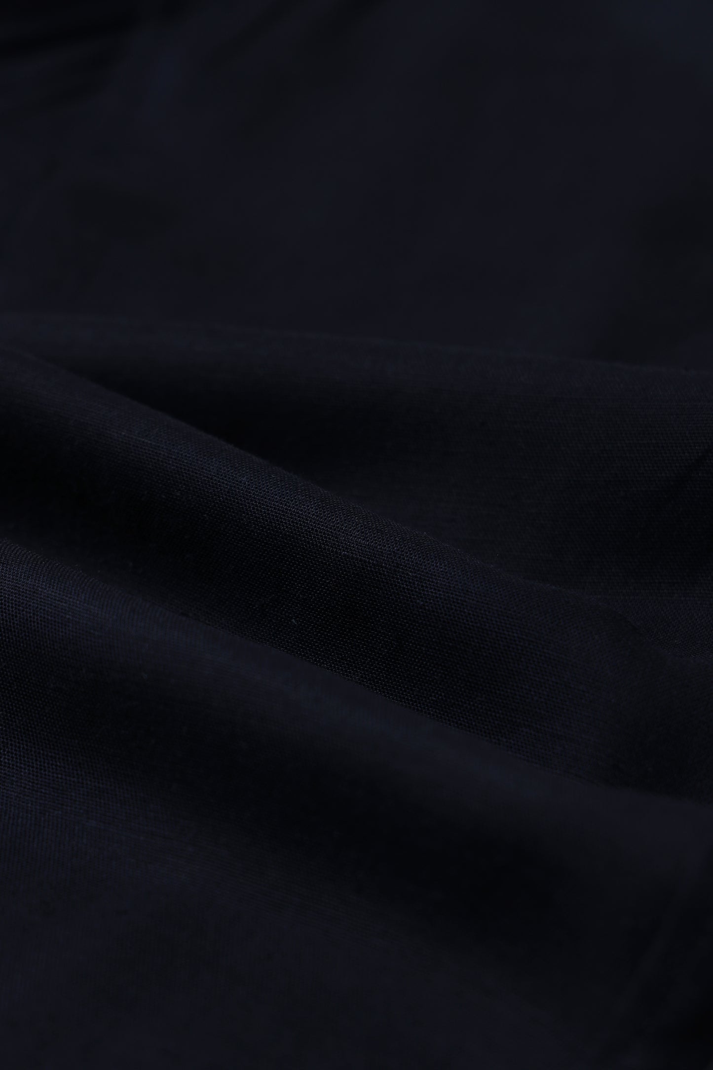 Viscose Linen Slim Fit Shirt Navy