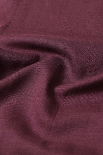 Viscose Linen Slim Fit Shirt Purple