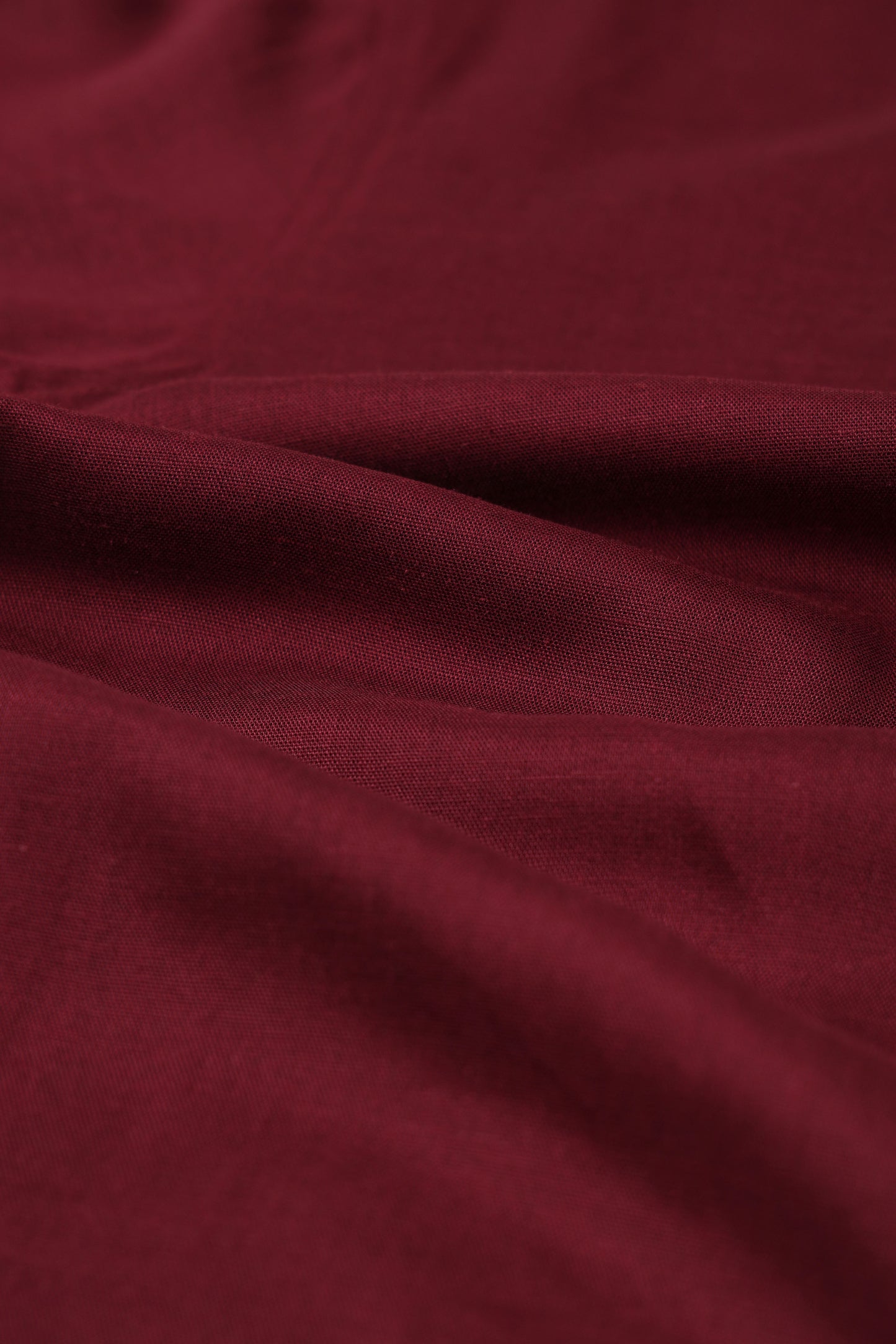 Viscose Linen Slim Fit Shirt Maroon