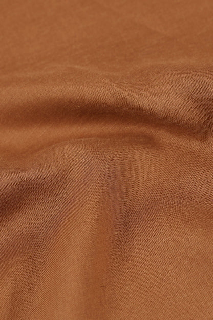 Viscose Linen Slim Fit Shirt Lt Brown