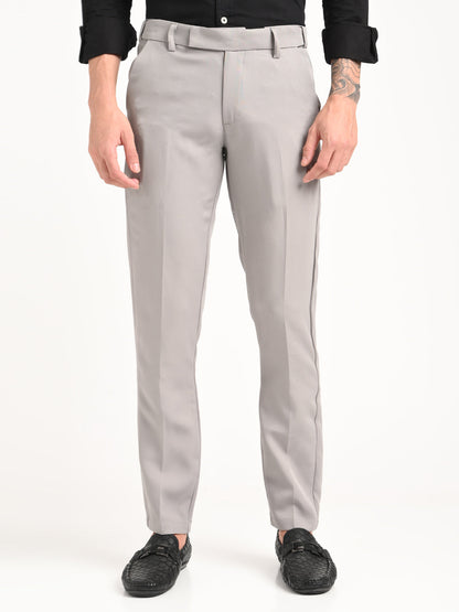 Flexy Waist Relaxed Fit Everyday Trousers Grey