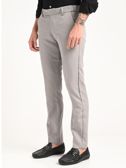 Flexy Waist Relaxed Fit Everyday Trousers Grey