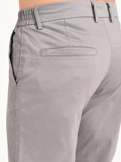 Stretch Trousers with Utility Pockets Grey