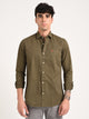 Cotton Shirt with Chest Pocket Khaki