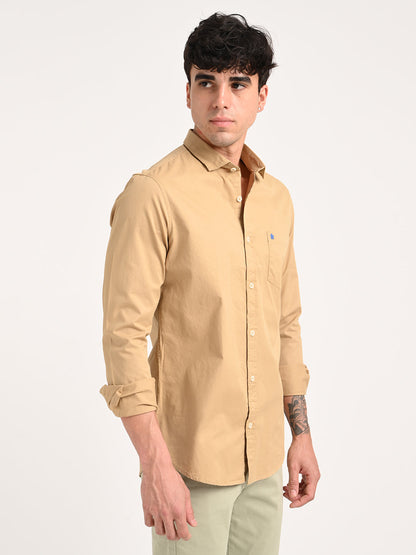 mens cream shirt