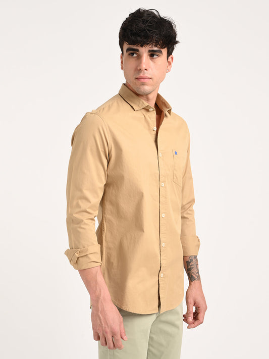 mens cream shirt