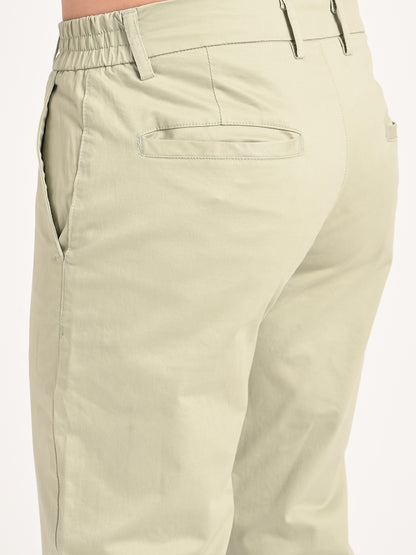 Stretch Trousers with Utility Pockets Lt green