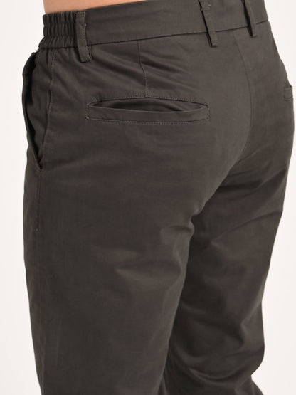Stretch Trousers with Utility Pockets Khaki