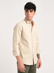 Cotton Shirt with Chest Pocket Beige