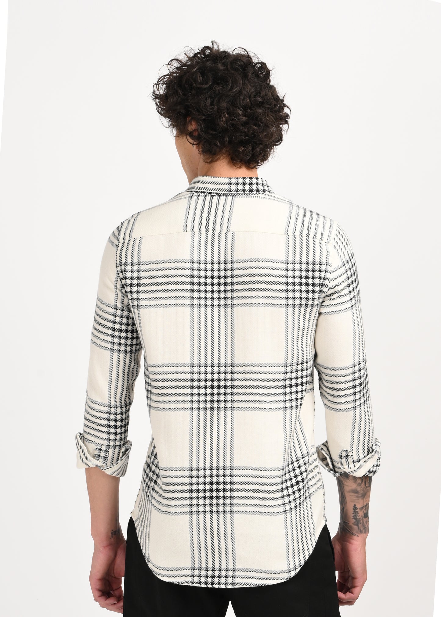 Classic Bold Check Shirt White