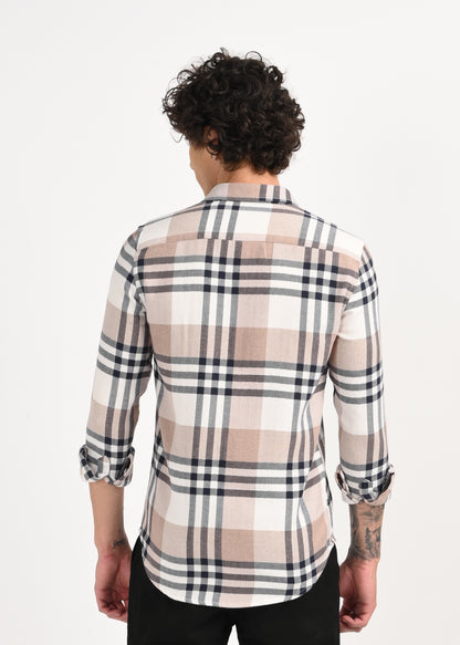 Classic Bold Check Shirt Navy