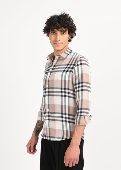 Classic Bold Check Shirt Navy
