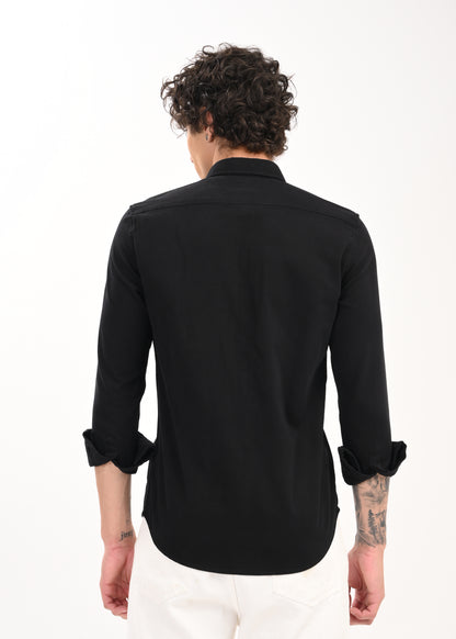 Everyday Essential Solid Shirt Black