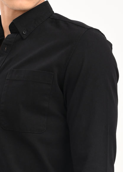 Everyday Essential Solid Shirt Black