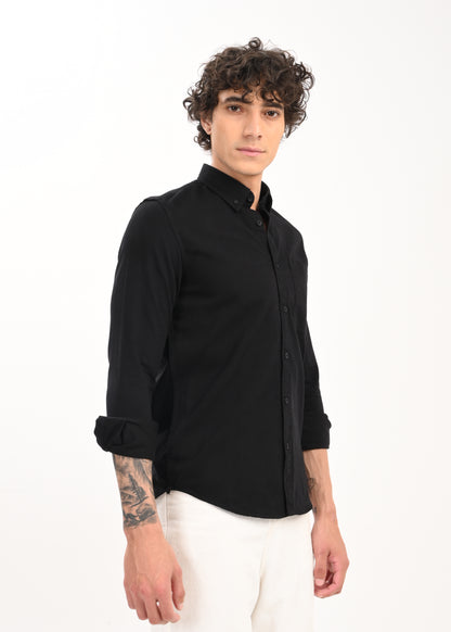 Everyday Essential Solid Shirt Black