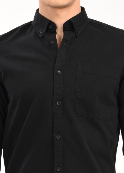 Everyday Essential Solid Shirt Black