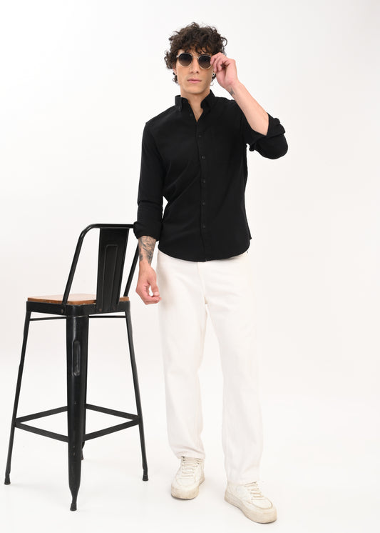 Everyday Essential Solid Shirt Black