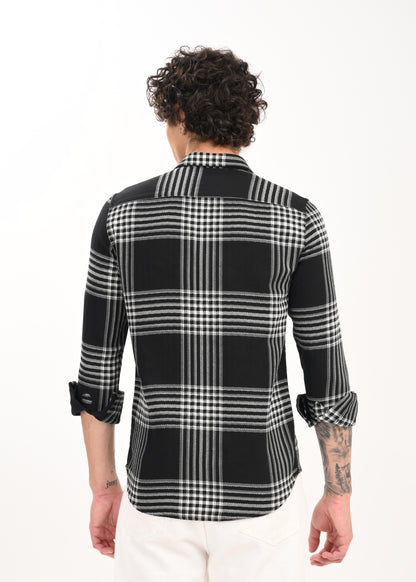 Classic Bold Check Shirt Black