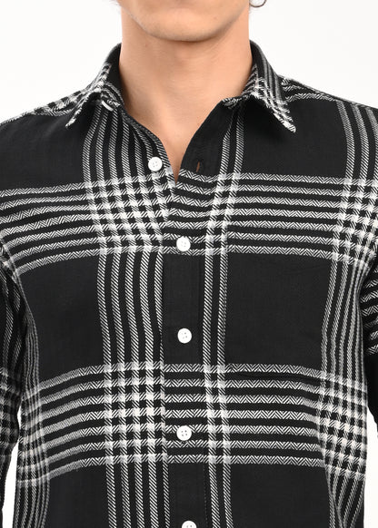 Classic Bold Check Shirt Black