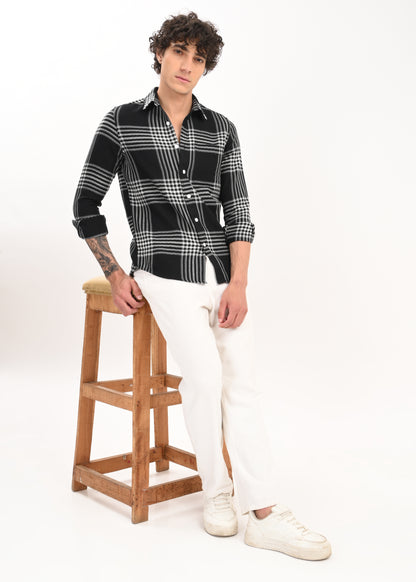 Classic Bold Check Shirt Black