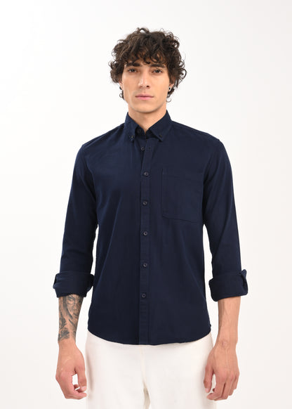 Everyday Essential Solid Shirt Navy