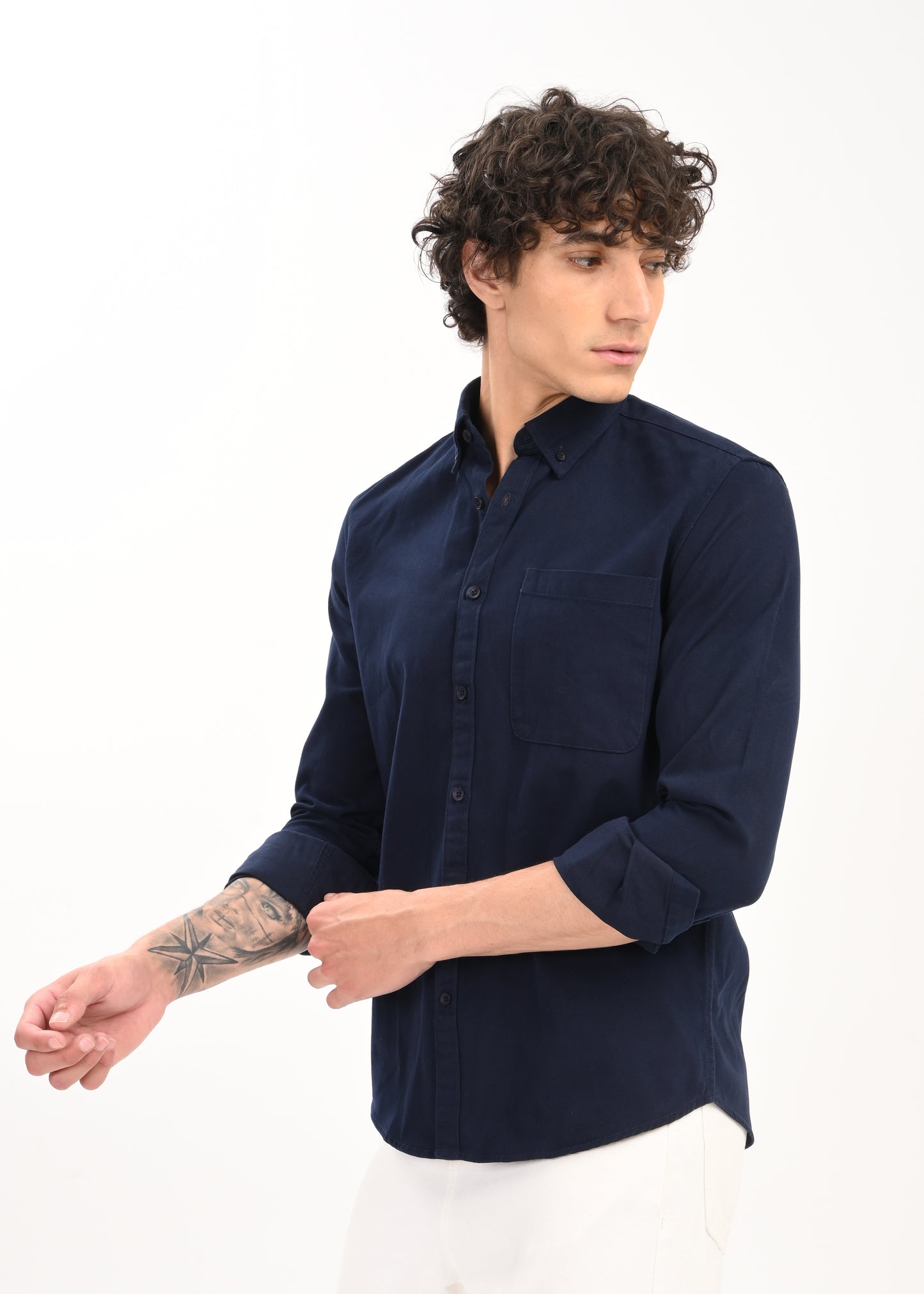 Everyday Essential Solid Shirt Navy