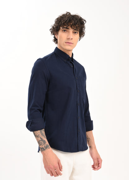 Everyday Essential Solid Shirt Navy