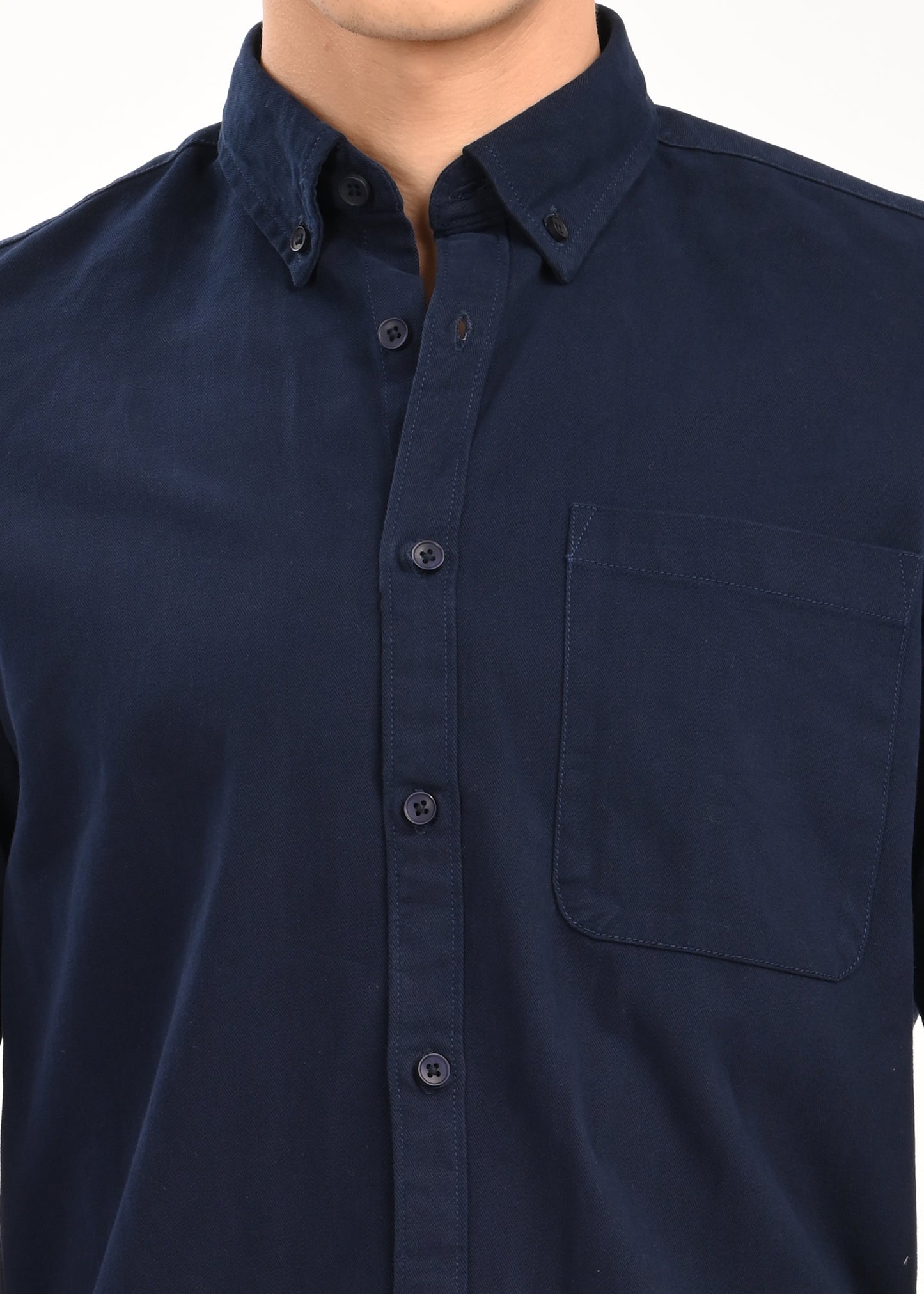 Everyday Essential Solid Shirt Navy