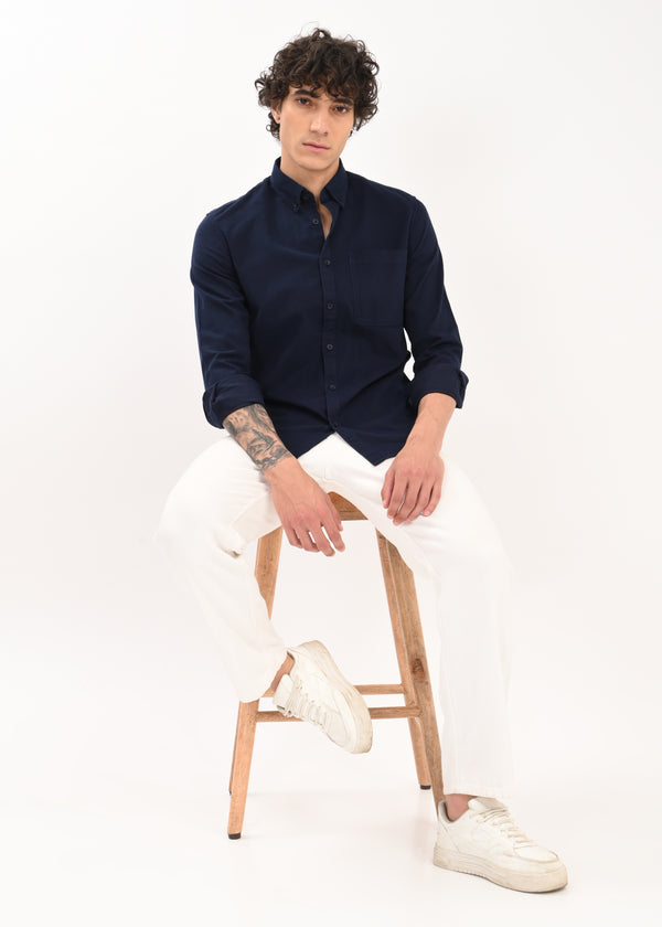 Everyday Essential Solid Shirt Navy
