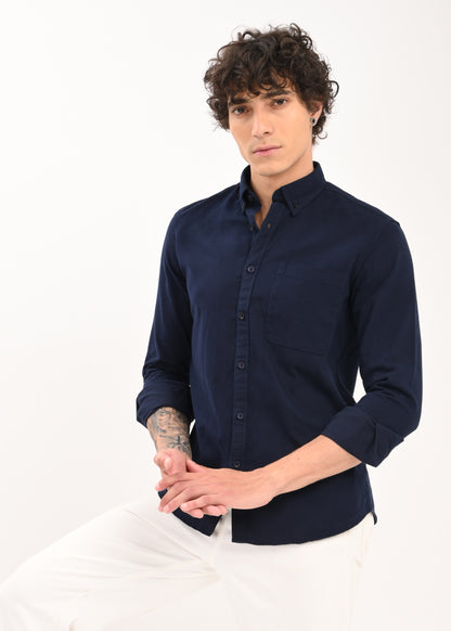 Everyday Essential Solid Shirt Navy
