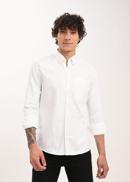 Everyday Essential Solid Shirt White