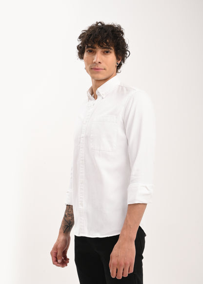 Everyday Essential Solid Shirt White