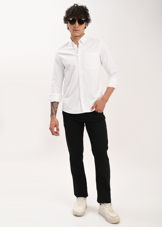 Everyday Essential Solid Shirt White
