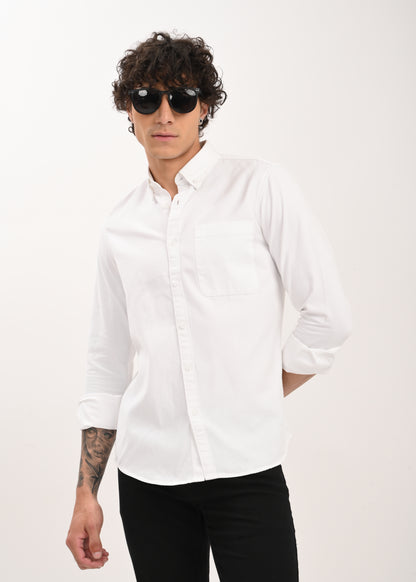 Everyday Essential Solid Shirt White