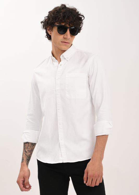 Everyday Essential Solid Shirt White