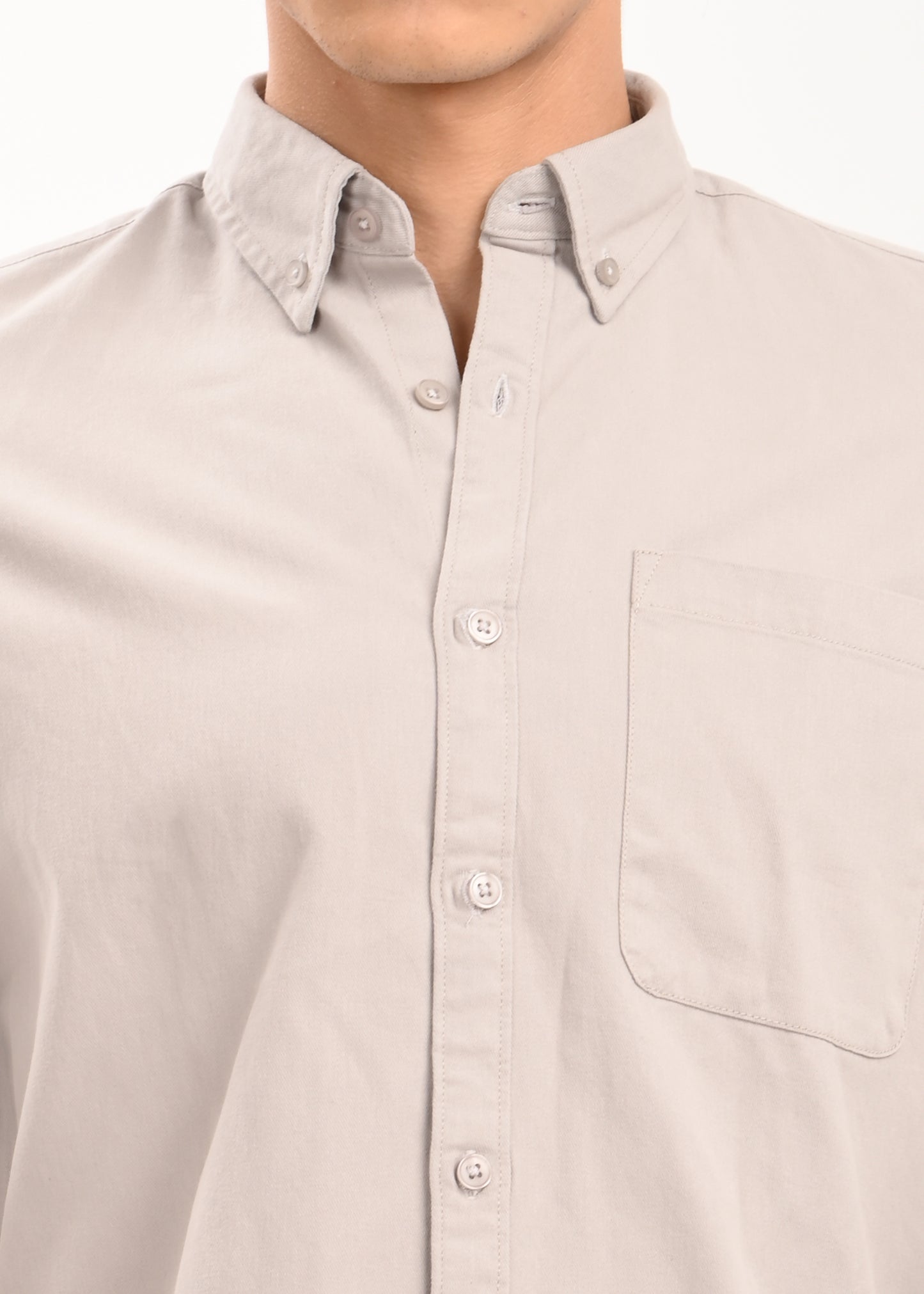 Everyday Essential Solid Shirt Lt Grey